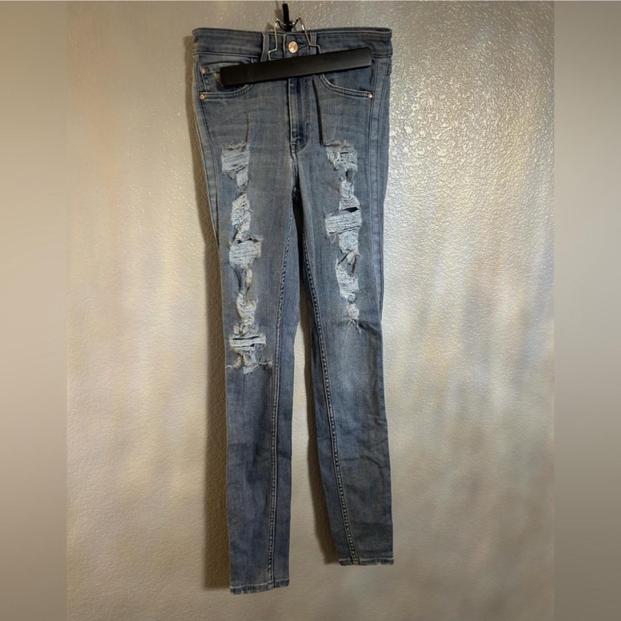 Guess store ripped jeans