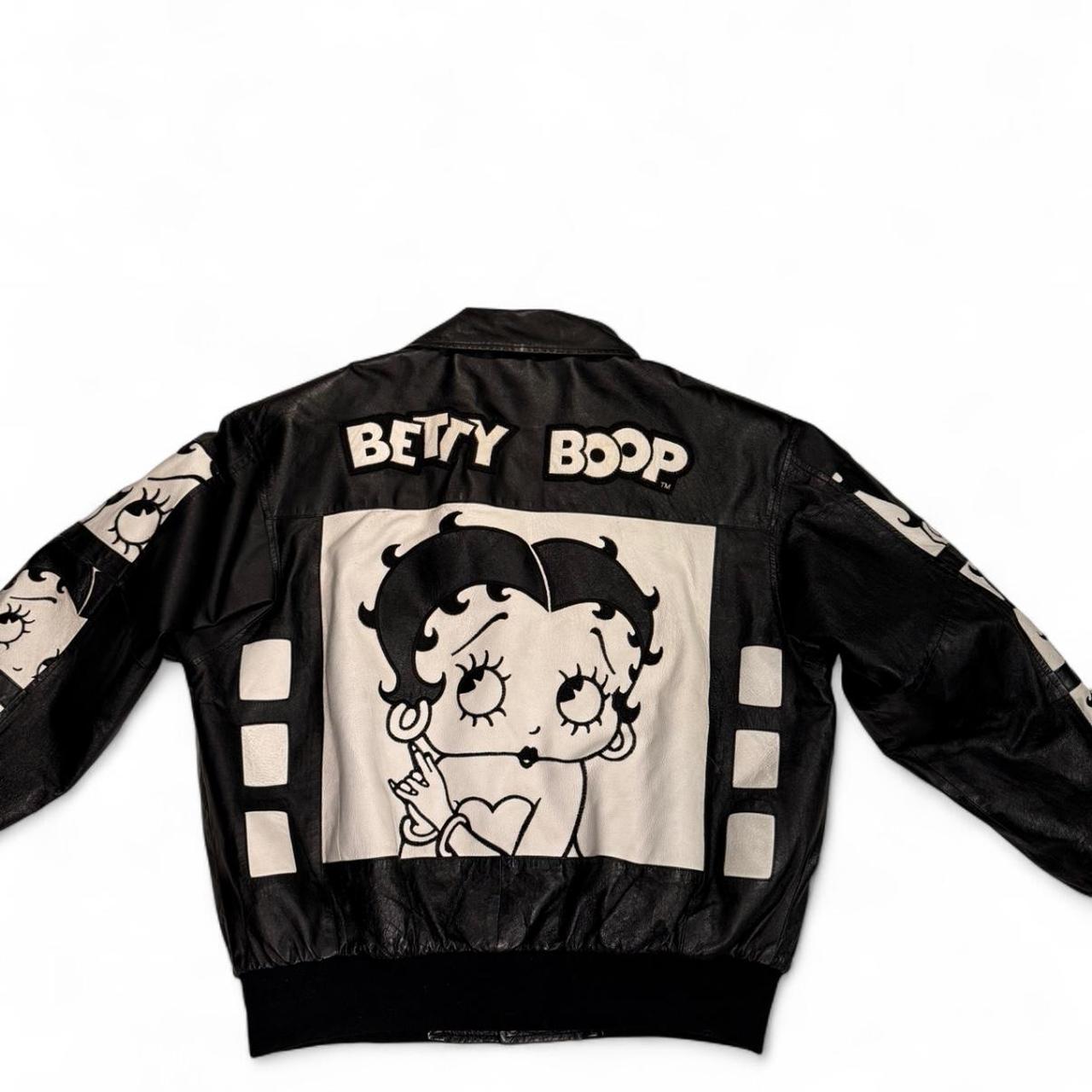 Betty Boop レザーボンバージャケット Betty Boop レザーボンバージャケット Betty Boop Jacket | 90s