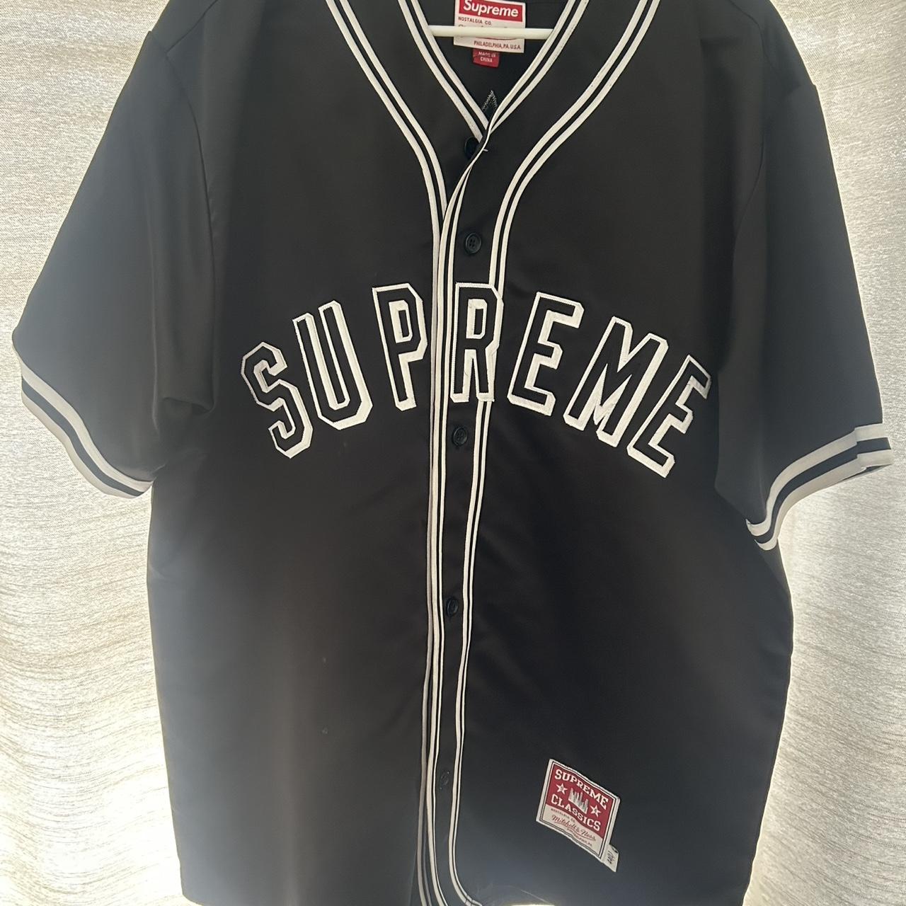 Supreme baseball-jersey - Depop