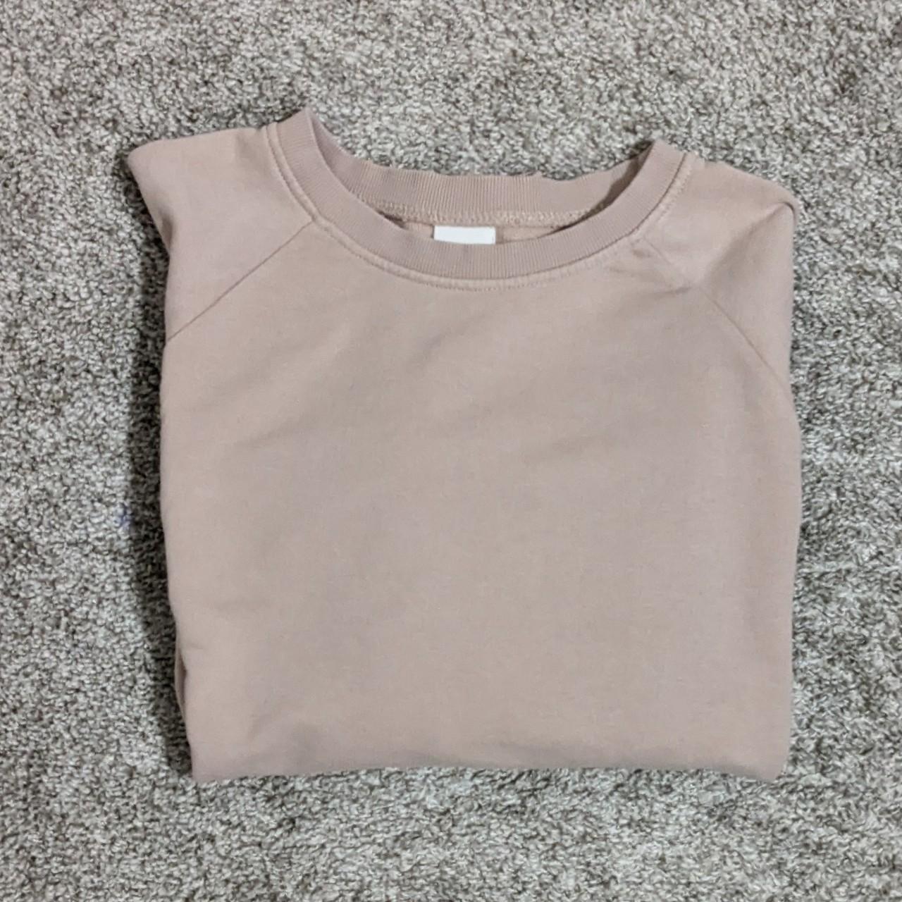 H&M Women's Pink Sweatshirt | Depop