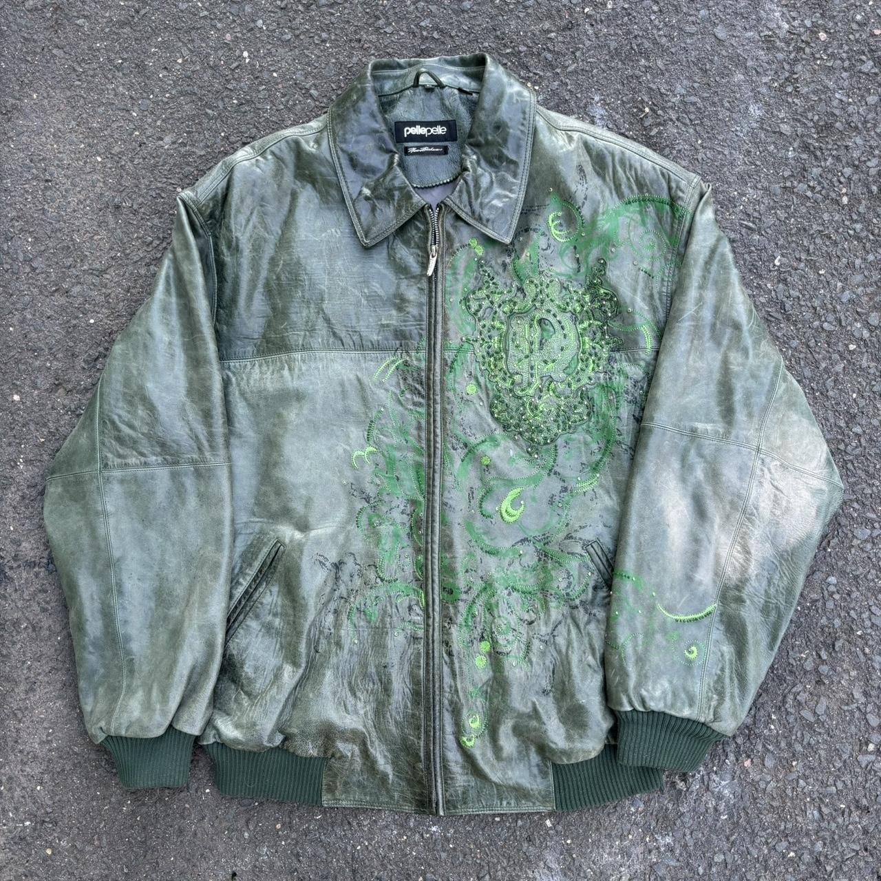 Vintage Pelle Pelle bedazzled Marc Depop