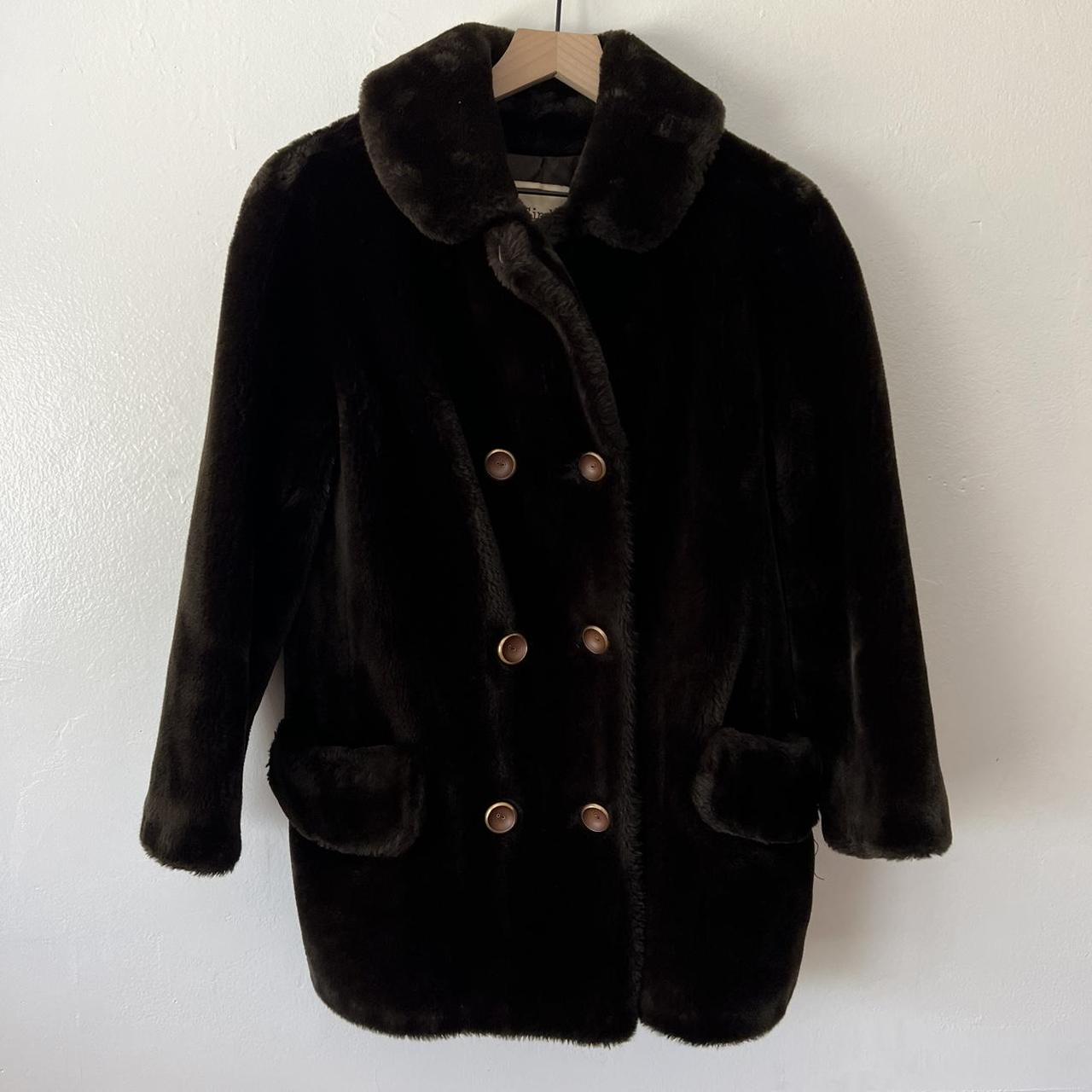 Gimbels Vintage Union Made Brown Fur Coat A... - Depop