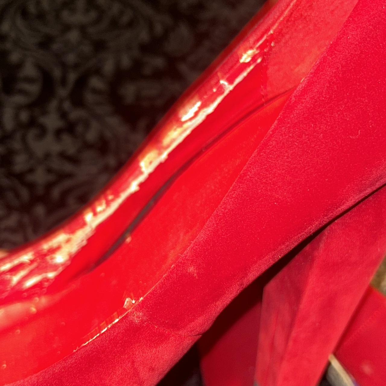 Women's Slides - Red/Multi - US 8 – Inside is pee… - image 4