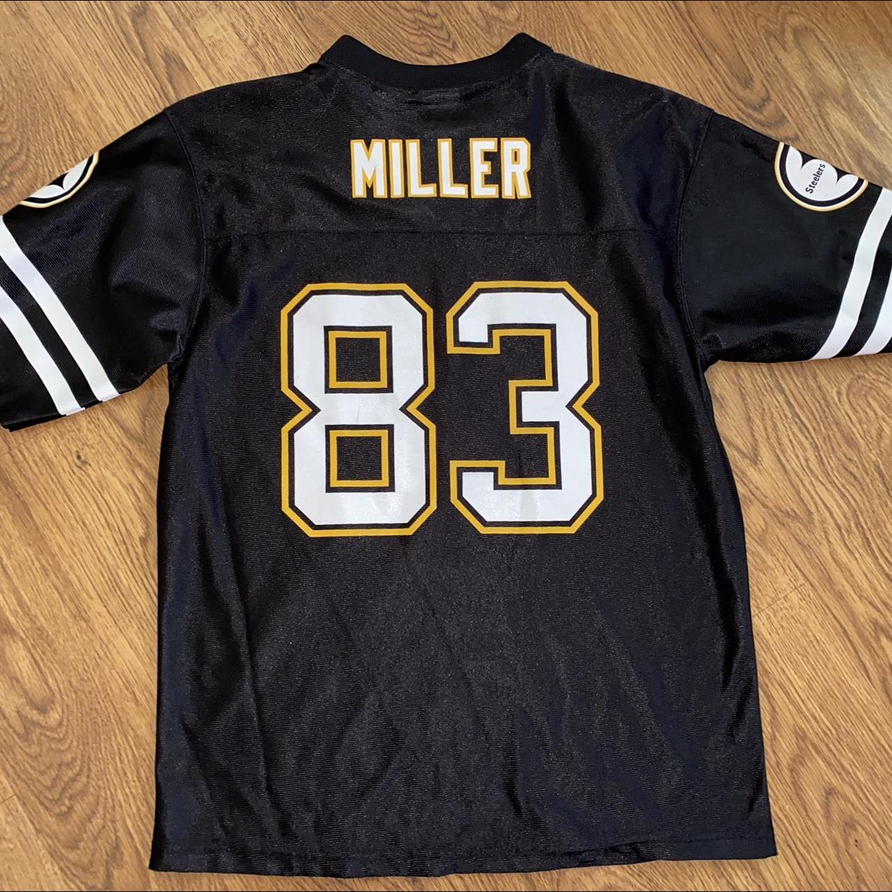 Pittsburgh Steelers Youth Jersey Large Black #83 Heath Miller NFL Team  Apparel