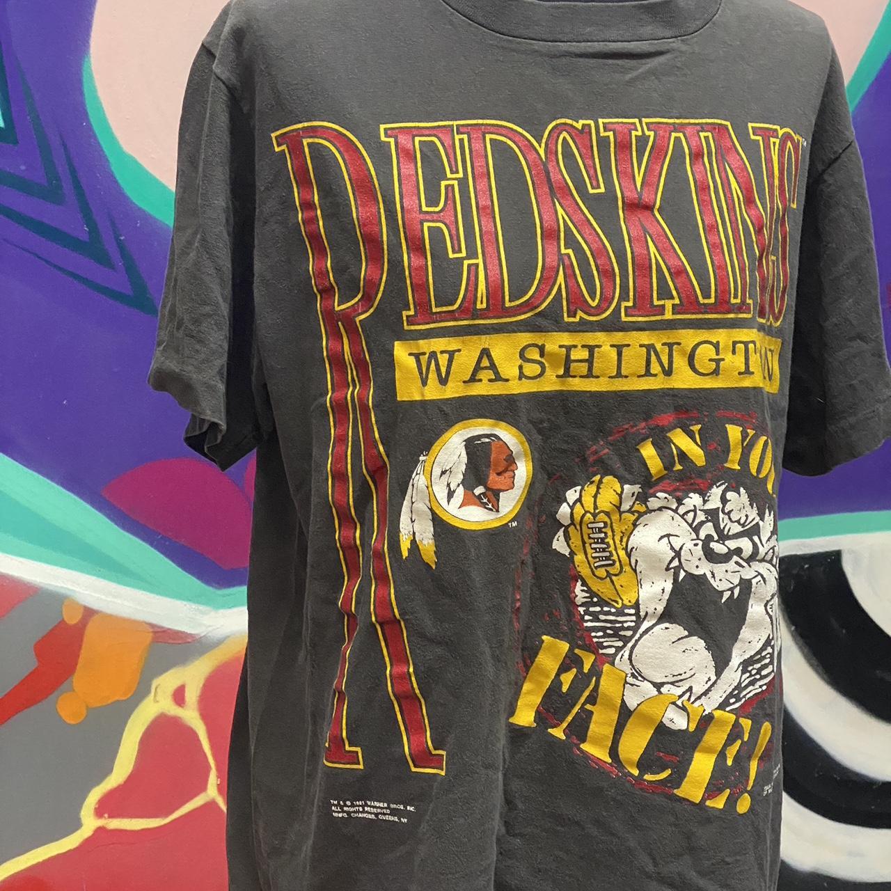 Y2K Washington Redskins Football Team polo shirt on - Depop