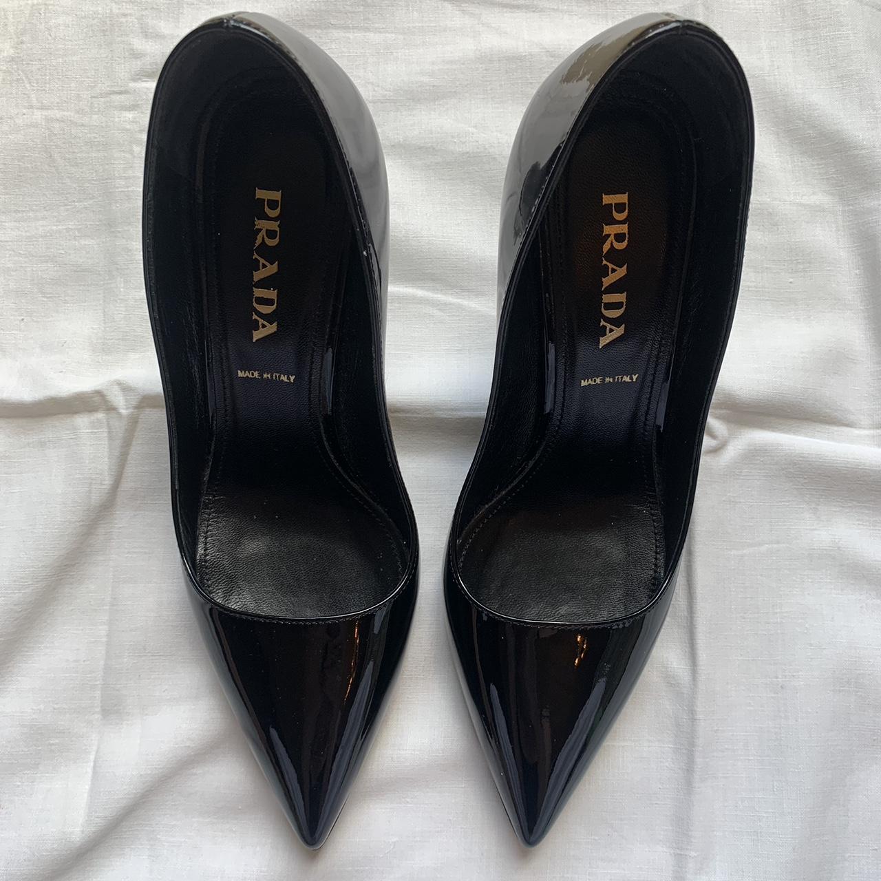 Classic Prada heels in great condition Size 35= Uk... - Depop