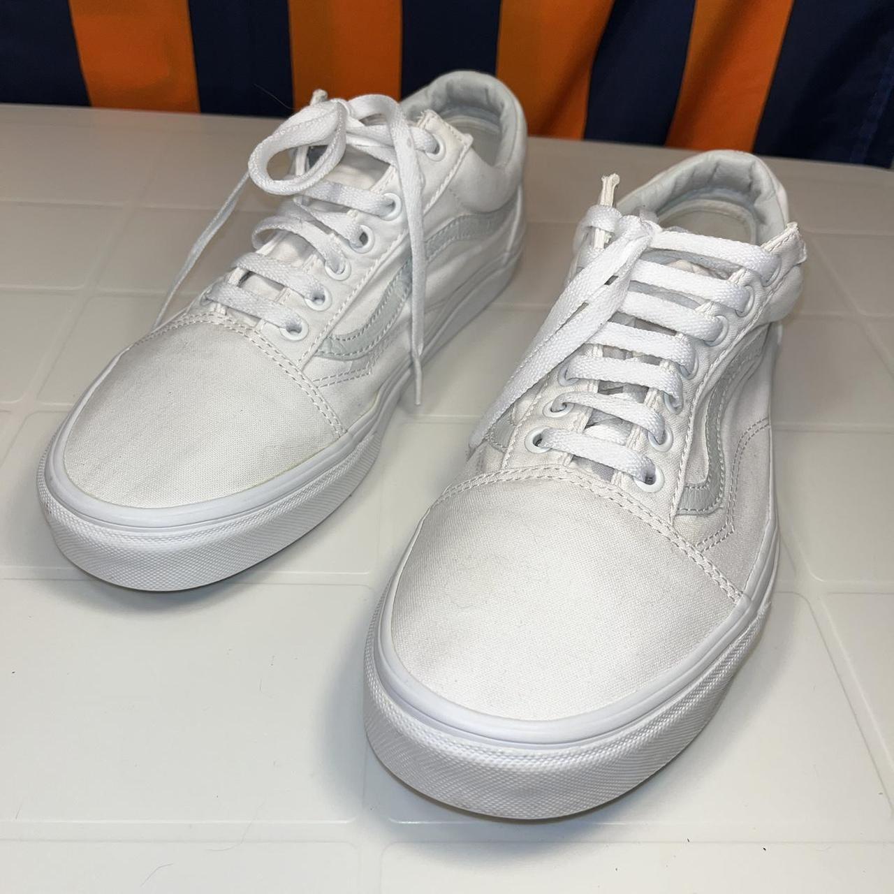 Mens white vans size 12 best sale