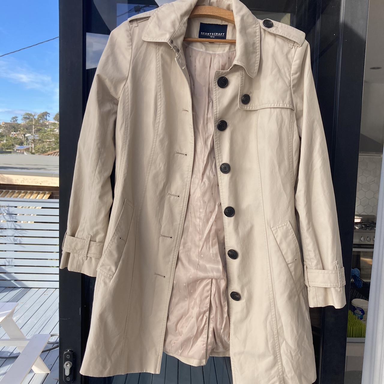 Sportscraft mid length trench in as new condition Depop
