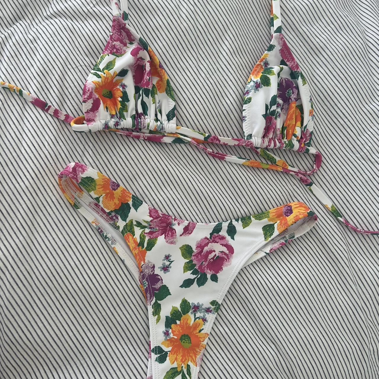 Brand new Loleia swim bikini top (size small) and... - Depop