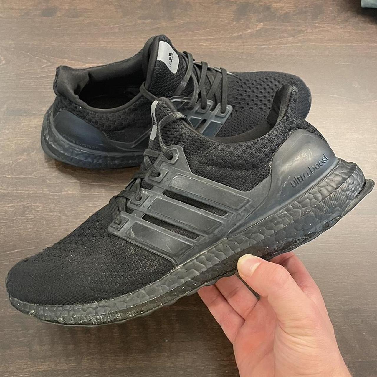 mens all black adidas ultra boost