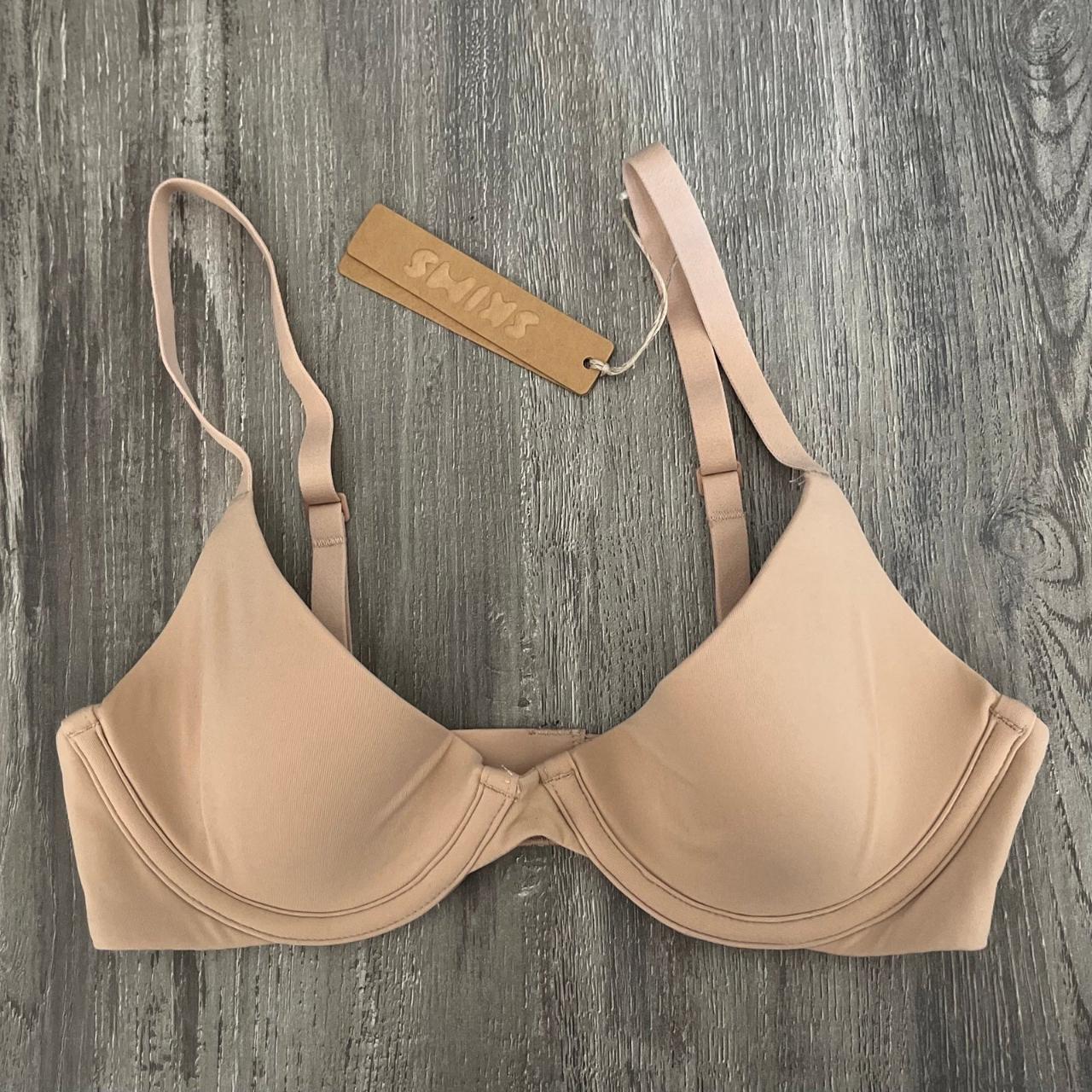 New Skims Fits Everybody Plunge Bra in Clay. Size 32A - Depop
