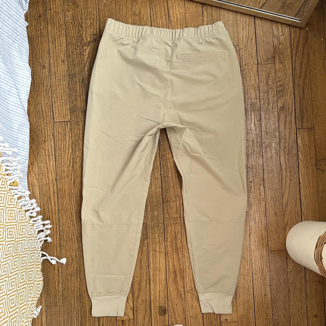 Abercrombie & Fitch Men's Tan and Cream Joggers-tracksuits | Depop
