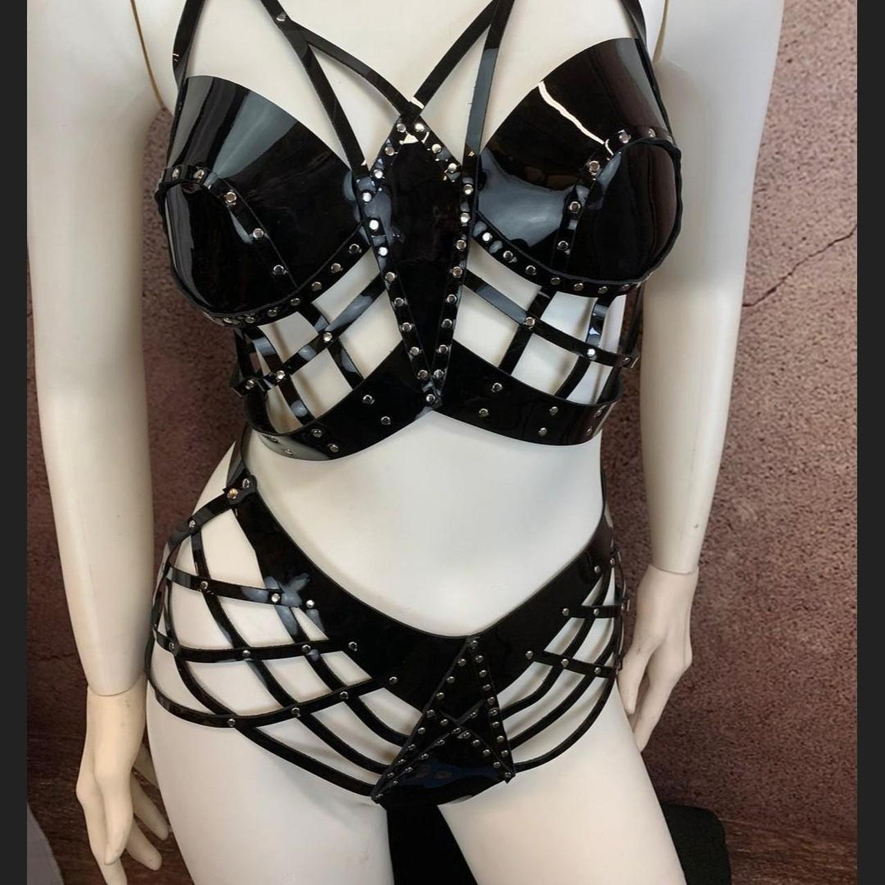 Black lingerie set 🖤 - size large but comes small, - Depop