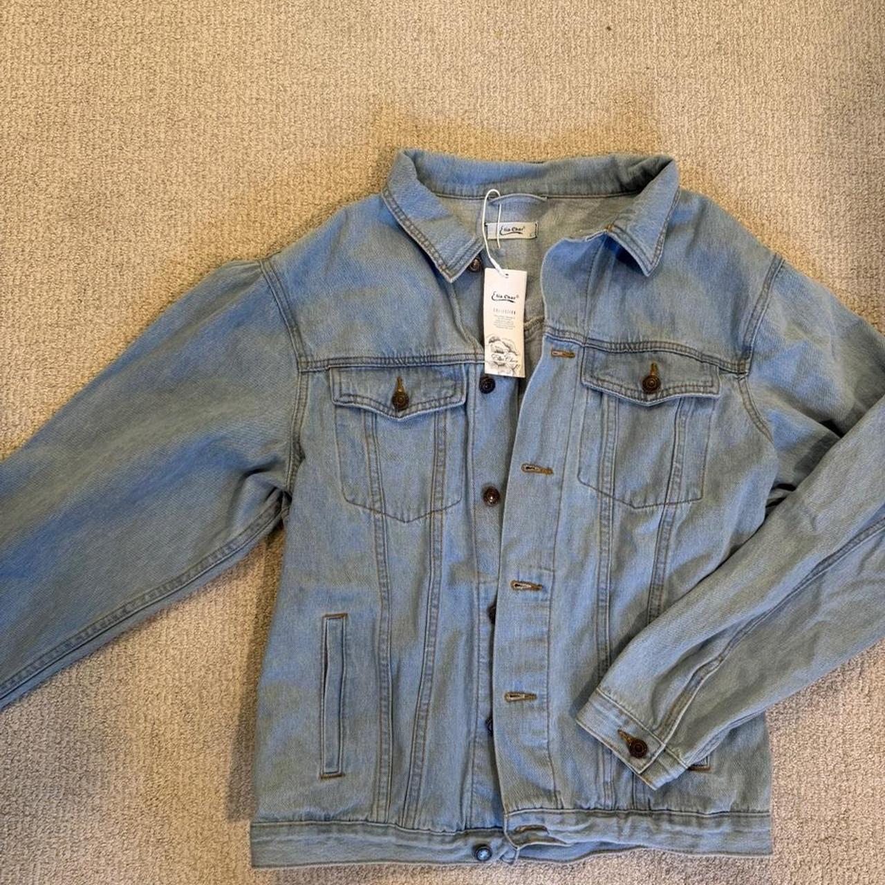 Women's Jacket - Blue - L – Basic denim jean jack… - image 1