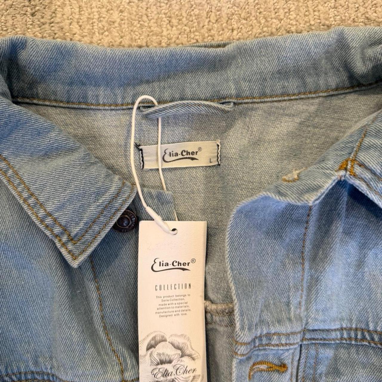 Women's Jacket - Blue - L – Basic denim jean jack… - image 2