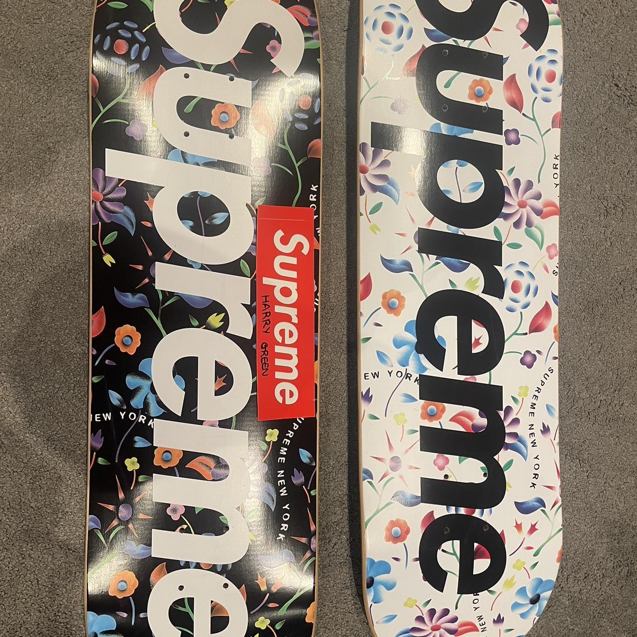 supreme floral デッキ Supreme floral Skateboard decks Set Out of | Depop