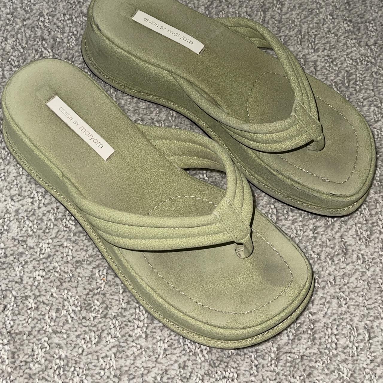 Y2K green sandals Design by Maryam SIZE 40 but