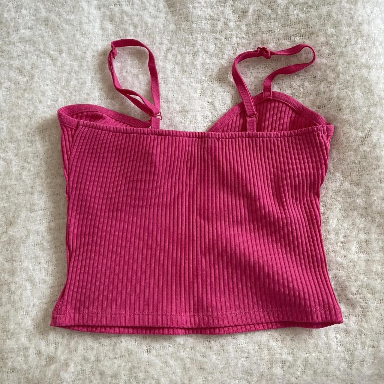 Zara Women's Pink Vest Depop