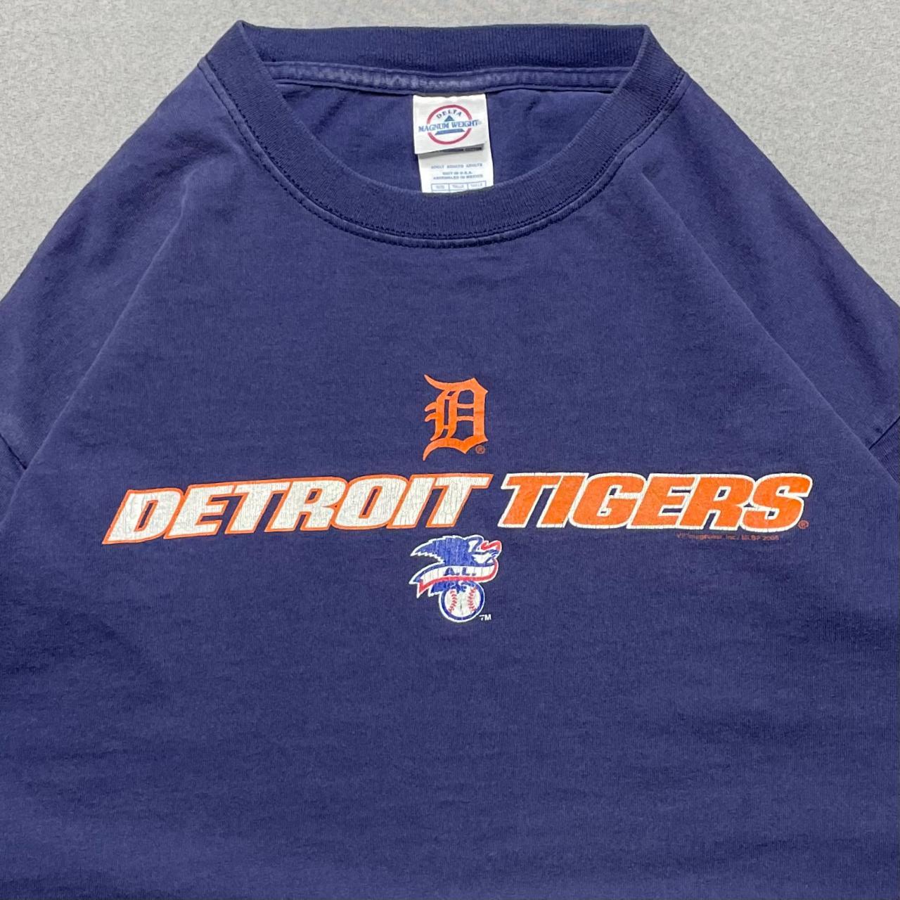 Y2K Detroit Tigers baseball shirt, great condition - Depop