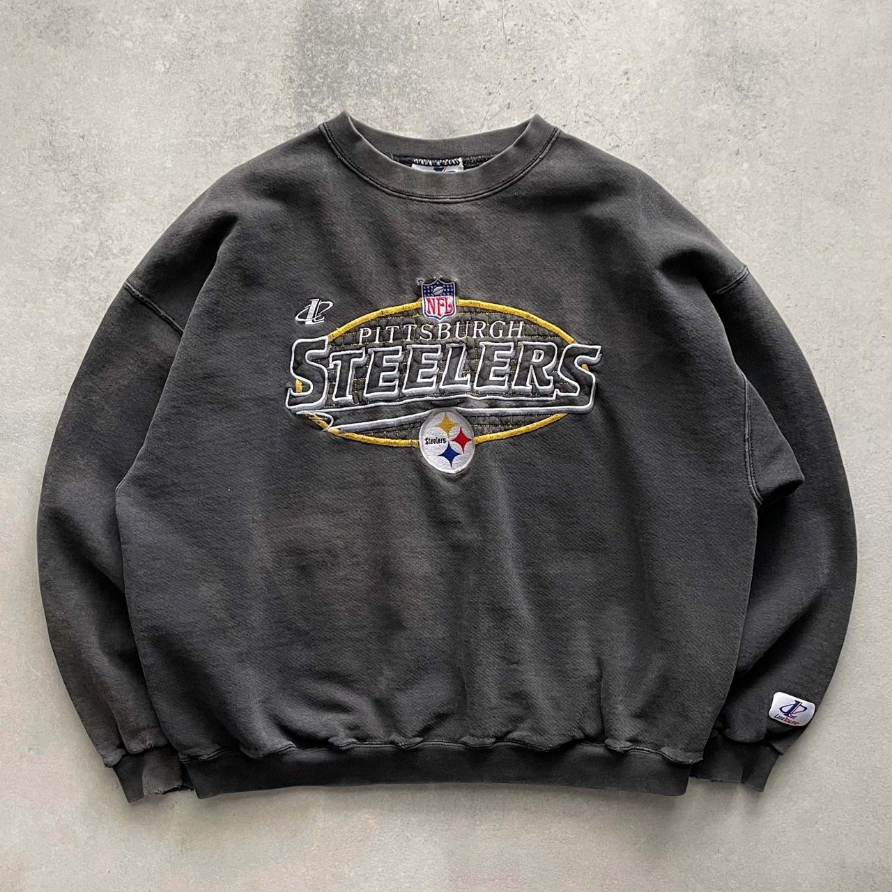 Vintage 90's Logo Athletic NFL Pittsburgh Steelers... - Depop