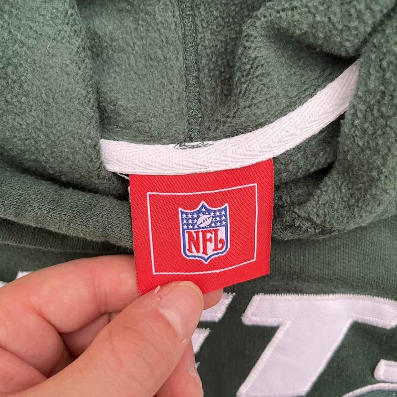 Vintage Y2K NFL New York Jets Fleece 1/4 Zip Sweater - Depop