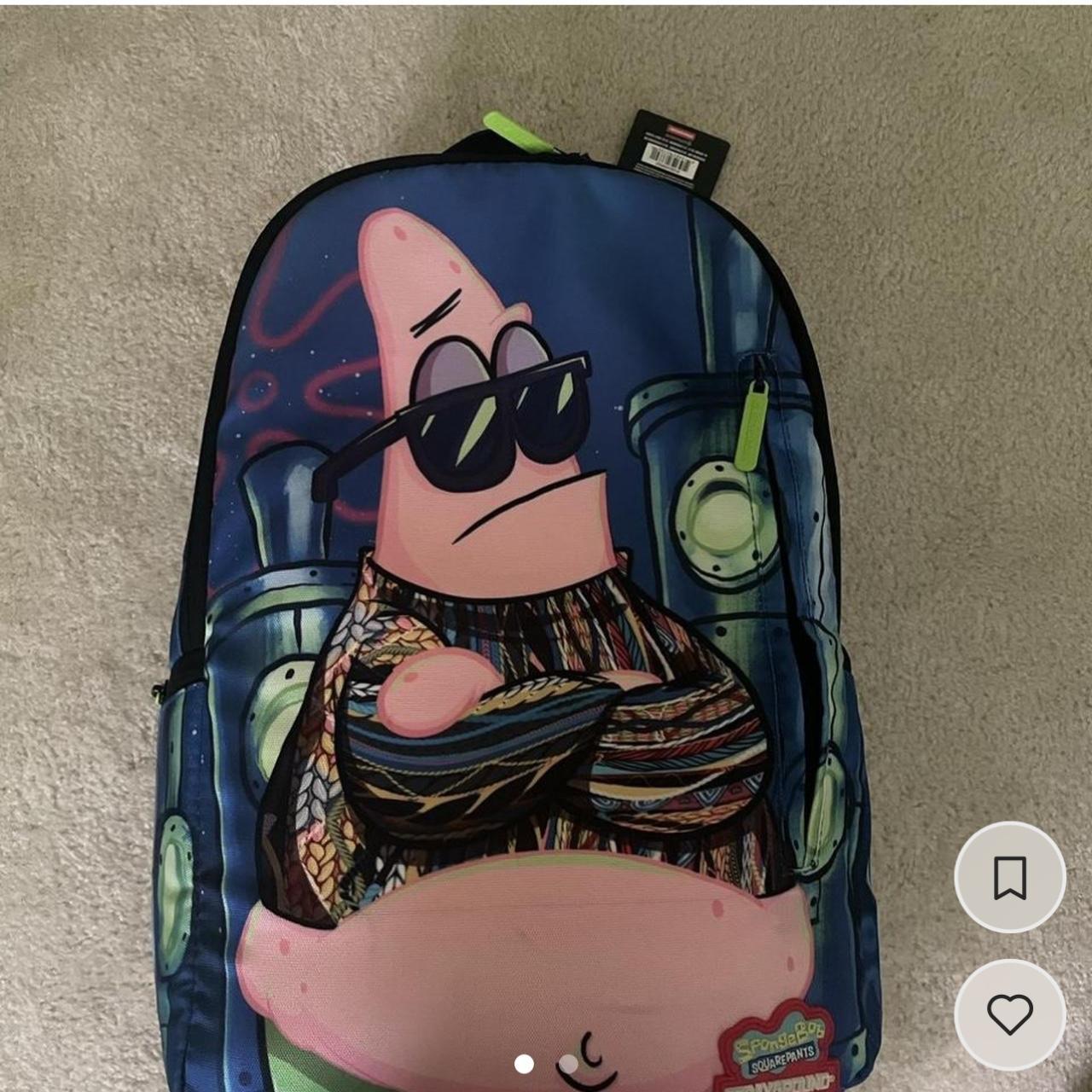 Sprayground Men's Blue and Pink Bag | Depop