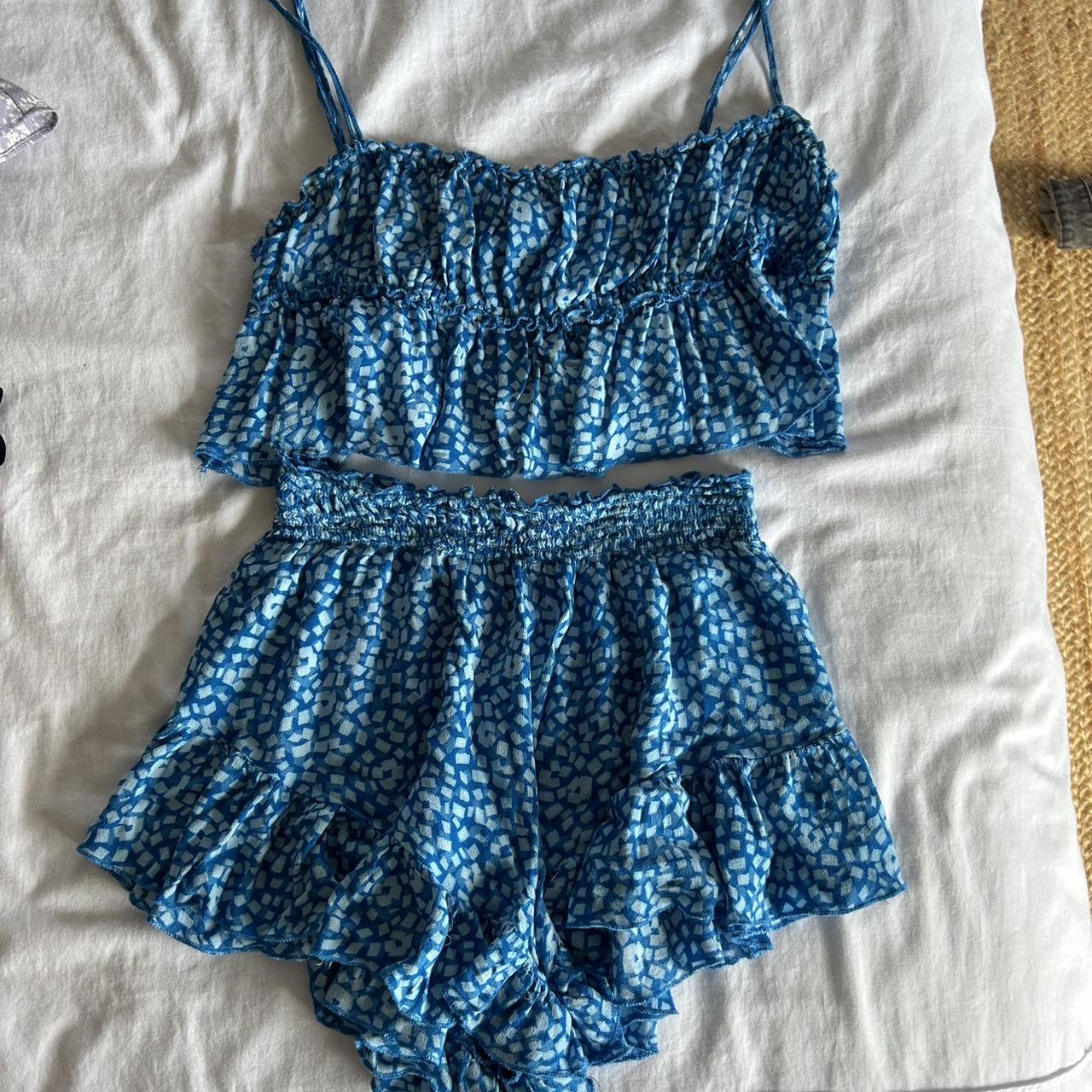 Isabelle’s Cabinet blue set Large top Medium Bottom... - Depop