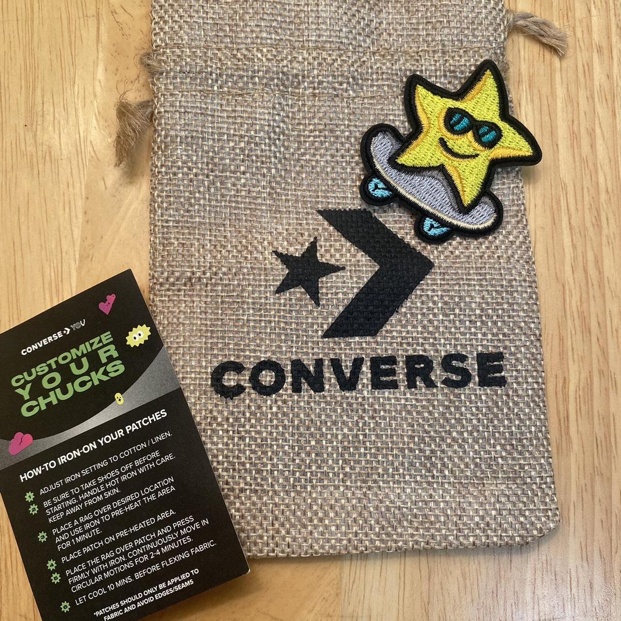 converse iron on patch