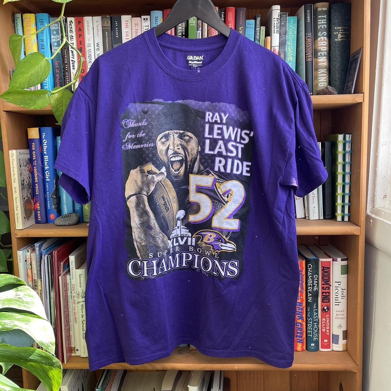 Baltimore Ravens Harbowl Super Bowl Shirt Ray Lewis women Medium or Men  Small D8