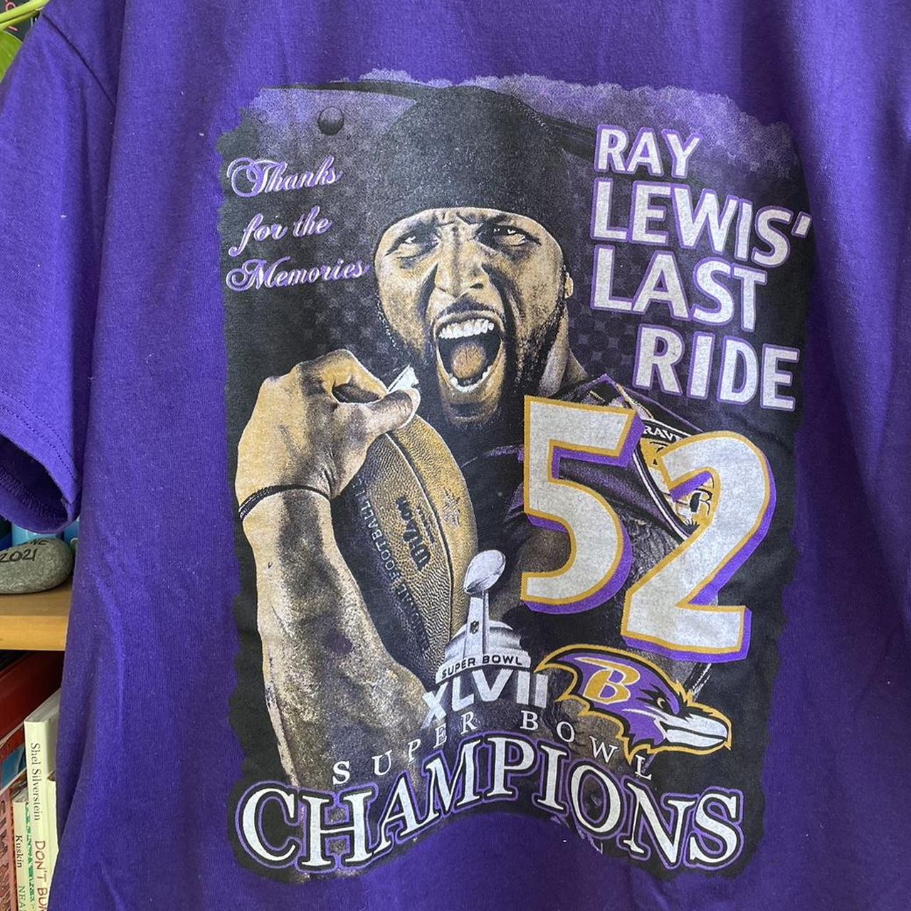 Baltimore Ravens Harbowl Super Bowl Shirt Ray Lewis women Medium or Men  Small D8