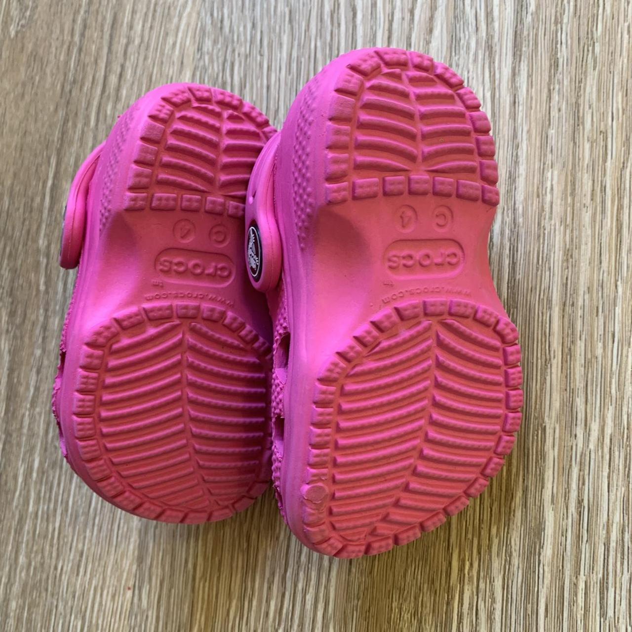 The cutest pink baby crocs 💕🌷 size C4. They come... - Depop