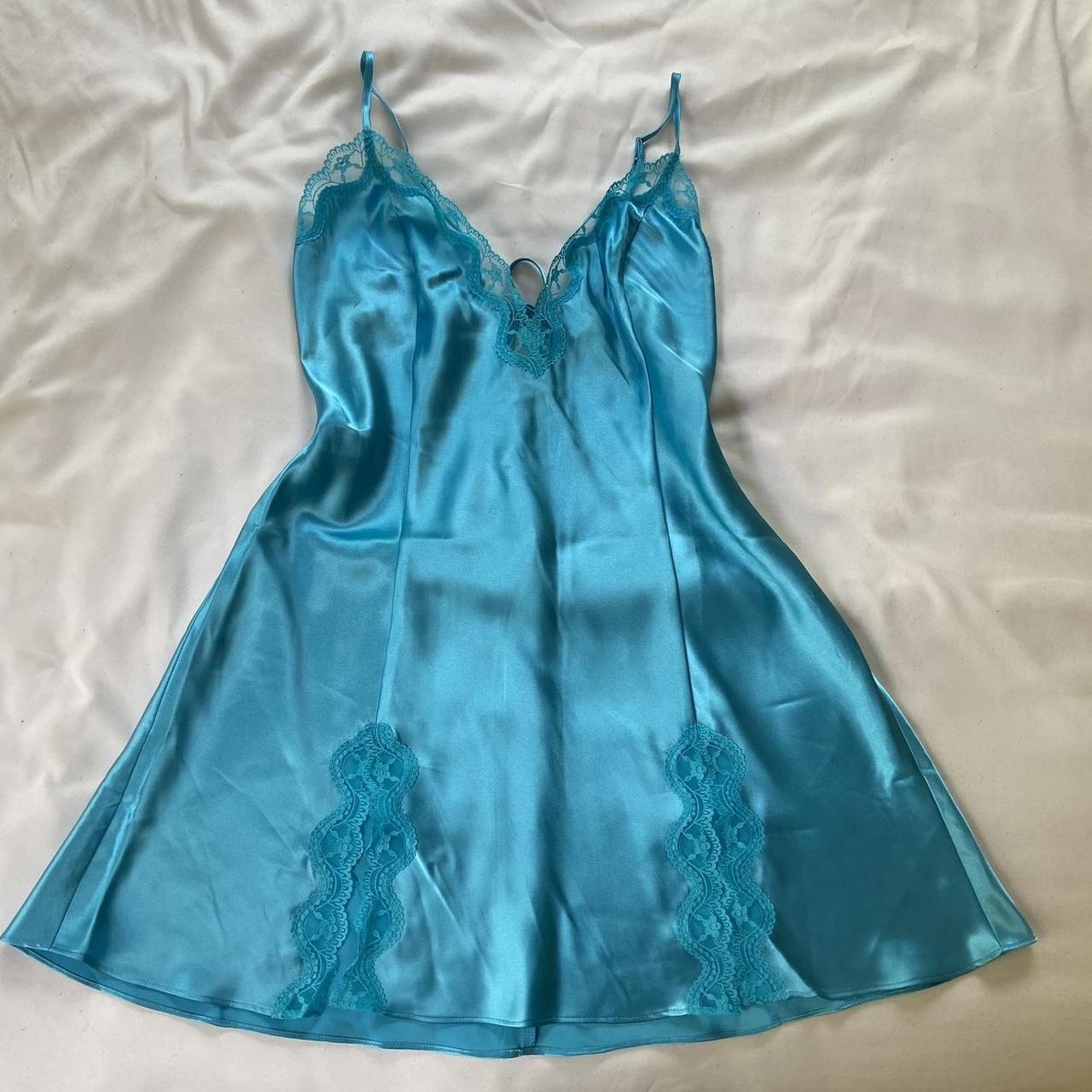 Frederick's of Hollywood Women's Blue Dress | Depop