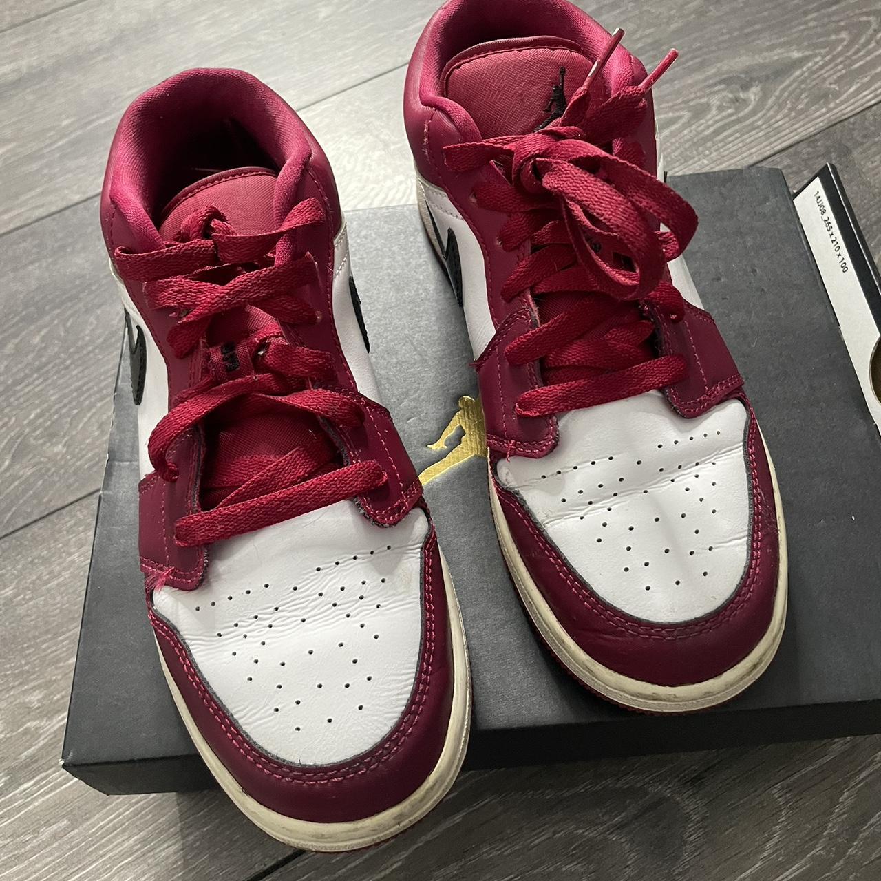 womens red and white jordans
