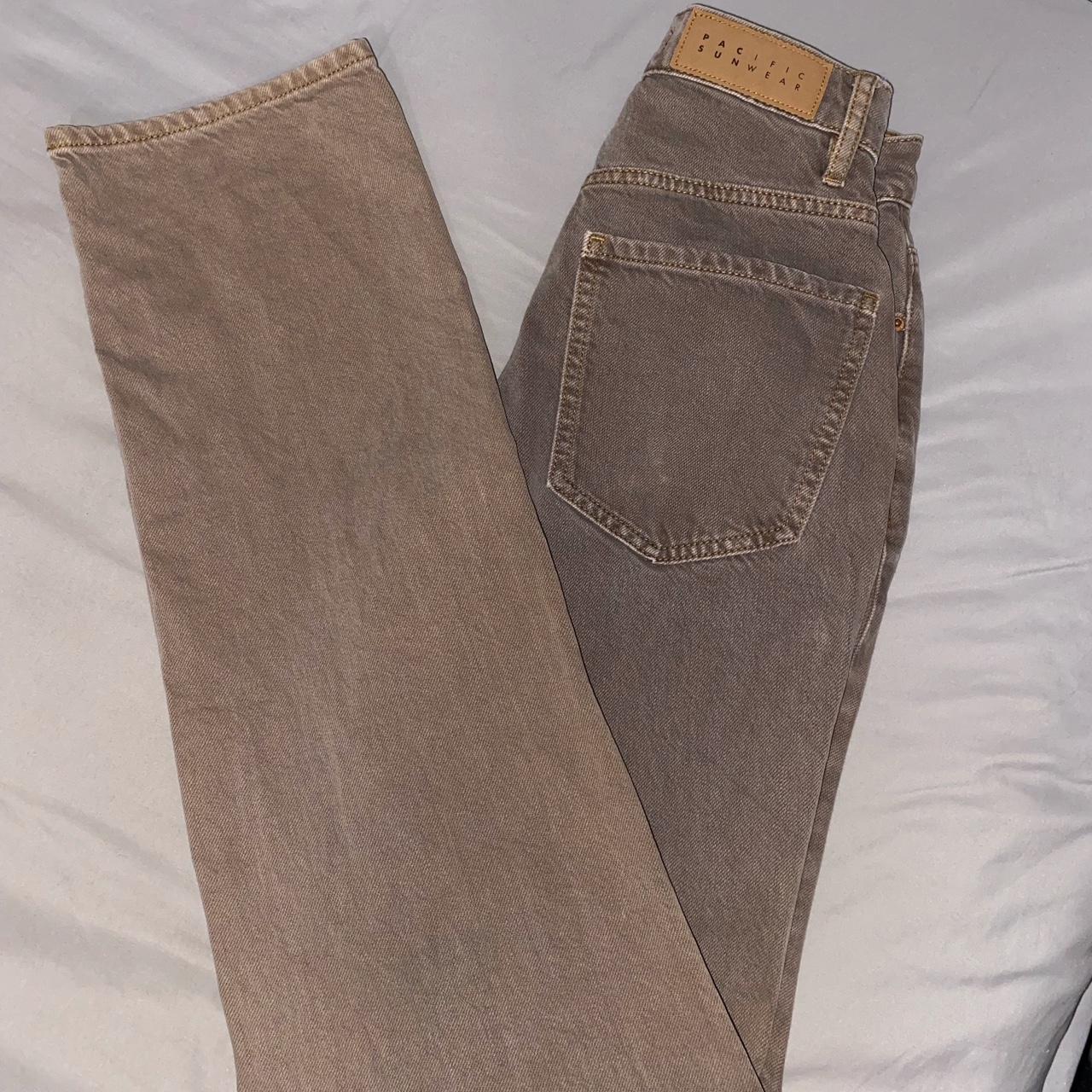 brown pacsun dad jeans - size 22 - so cute - no... - Depop