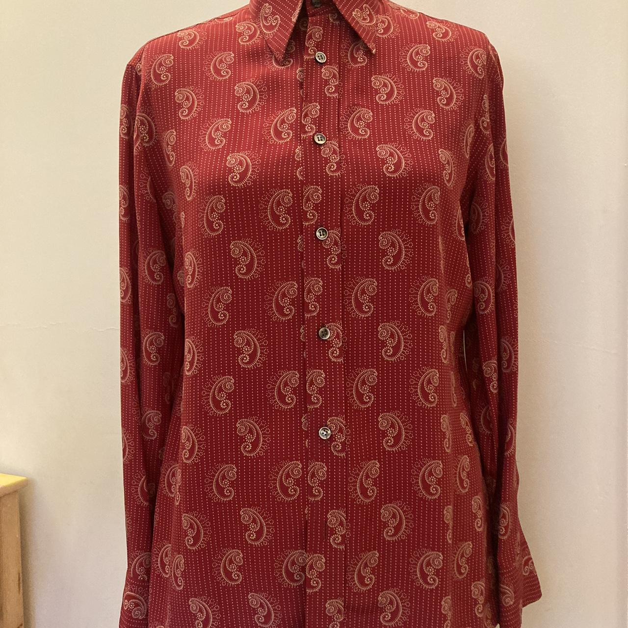 Saint laurent clearance paisley shirt