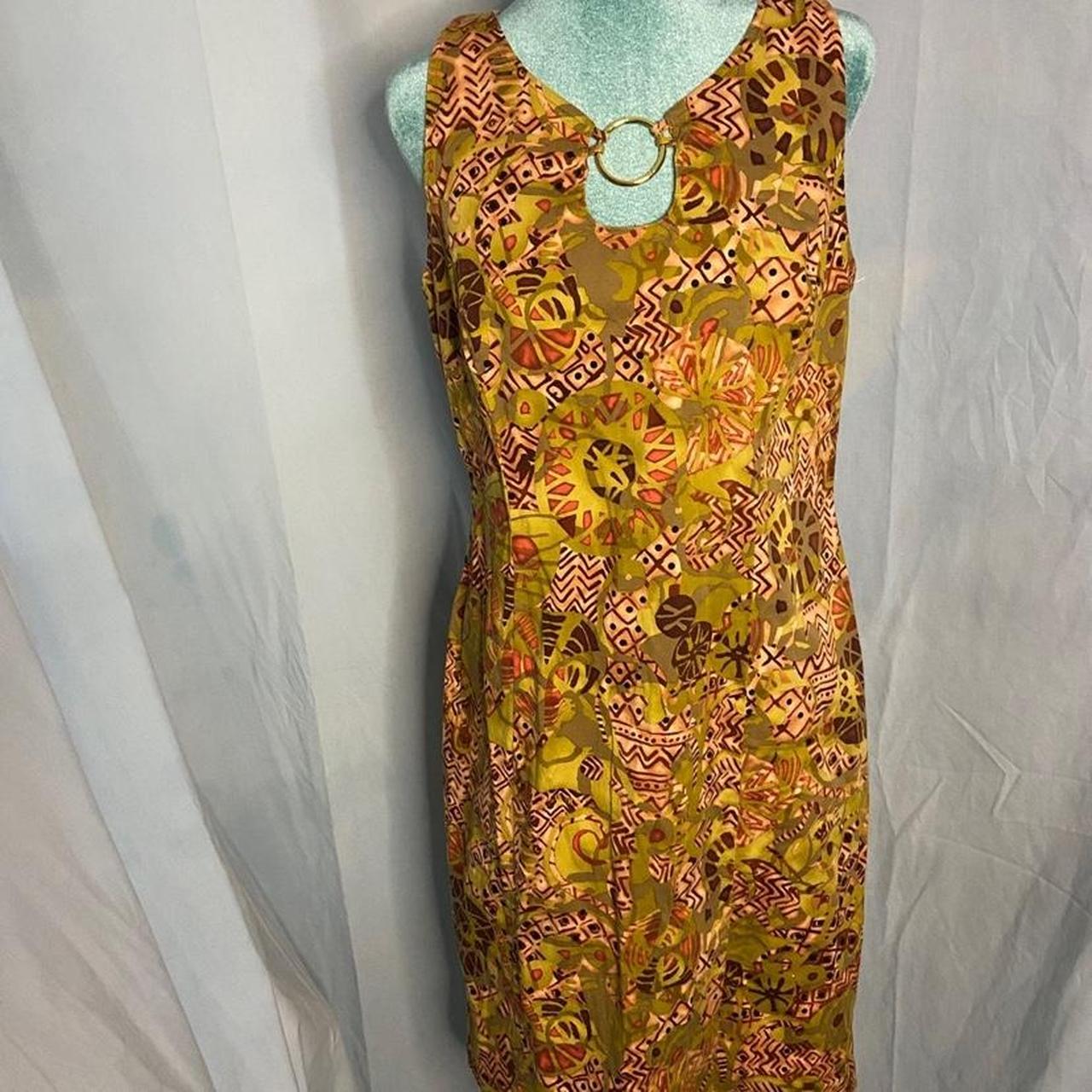 Dress barn y2k Patterened dress Funky dress giving