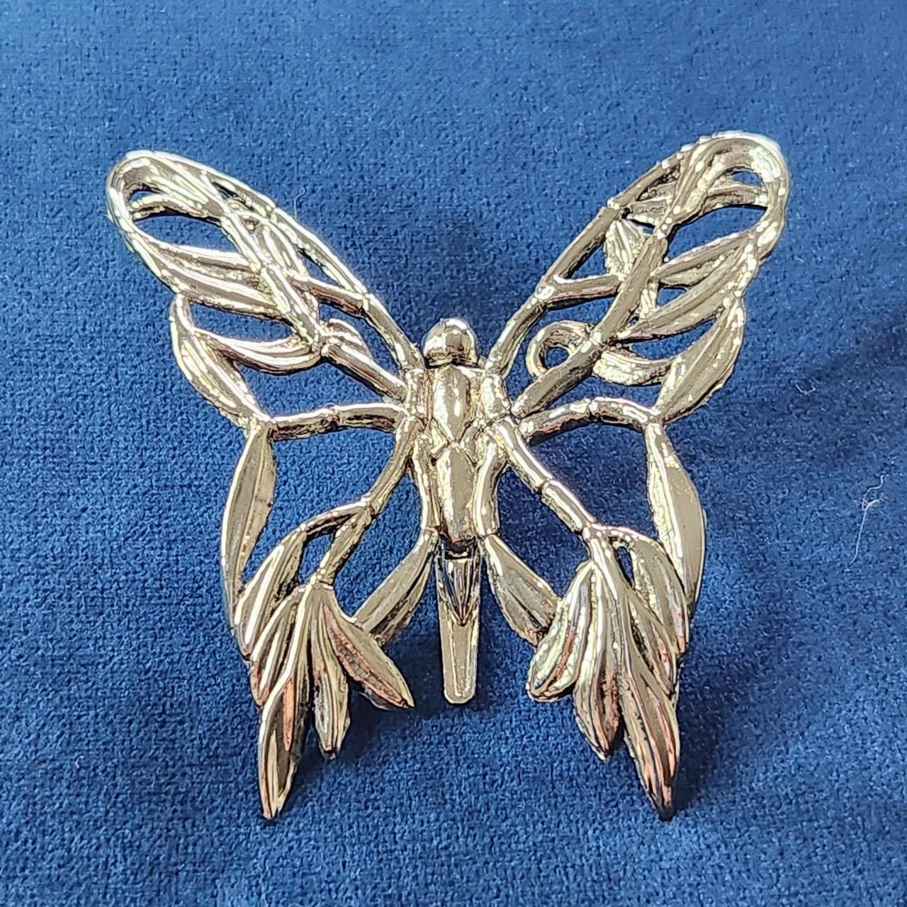 John Hardy Vintage 80s Large Silver Butterfly Hair... - Depop