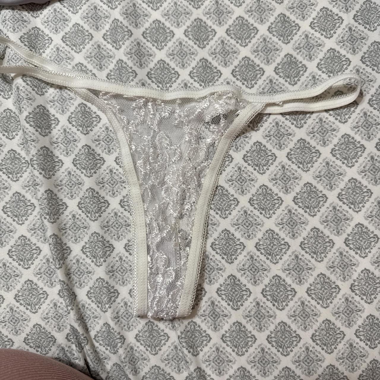 Sexy white lace g string - Depop
