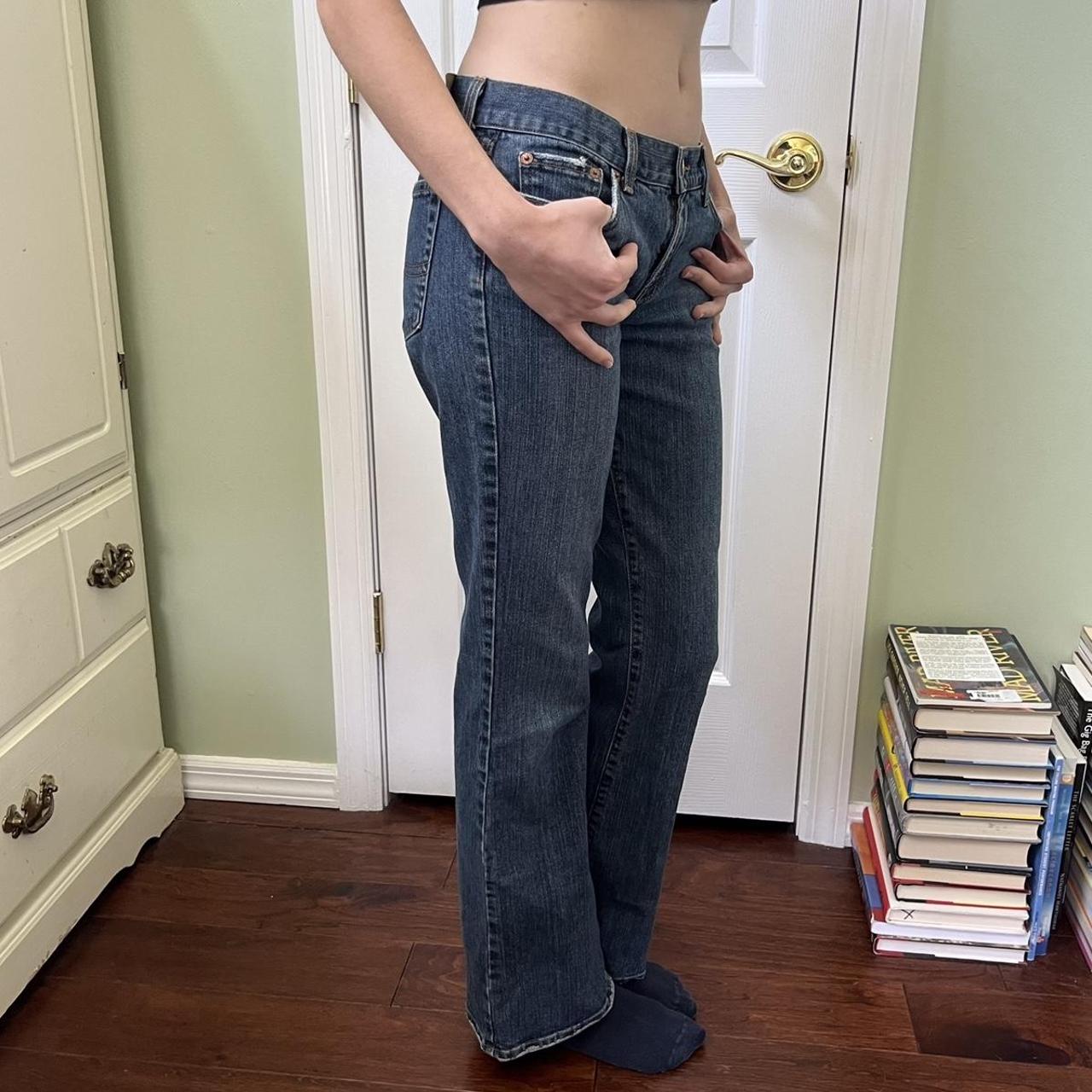 Lucky Brand Y2K low rise blue jeans. Size: 4 or - Depop