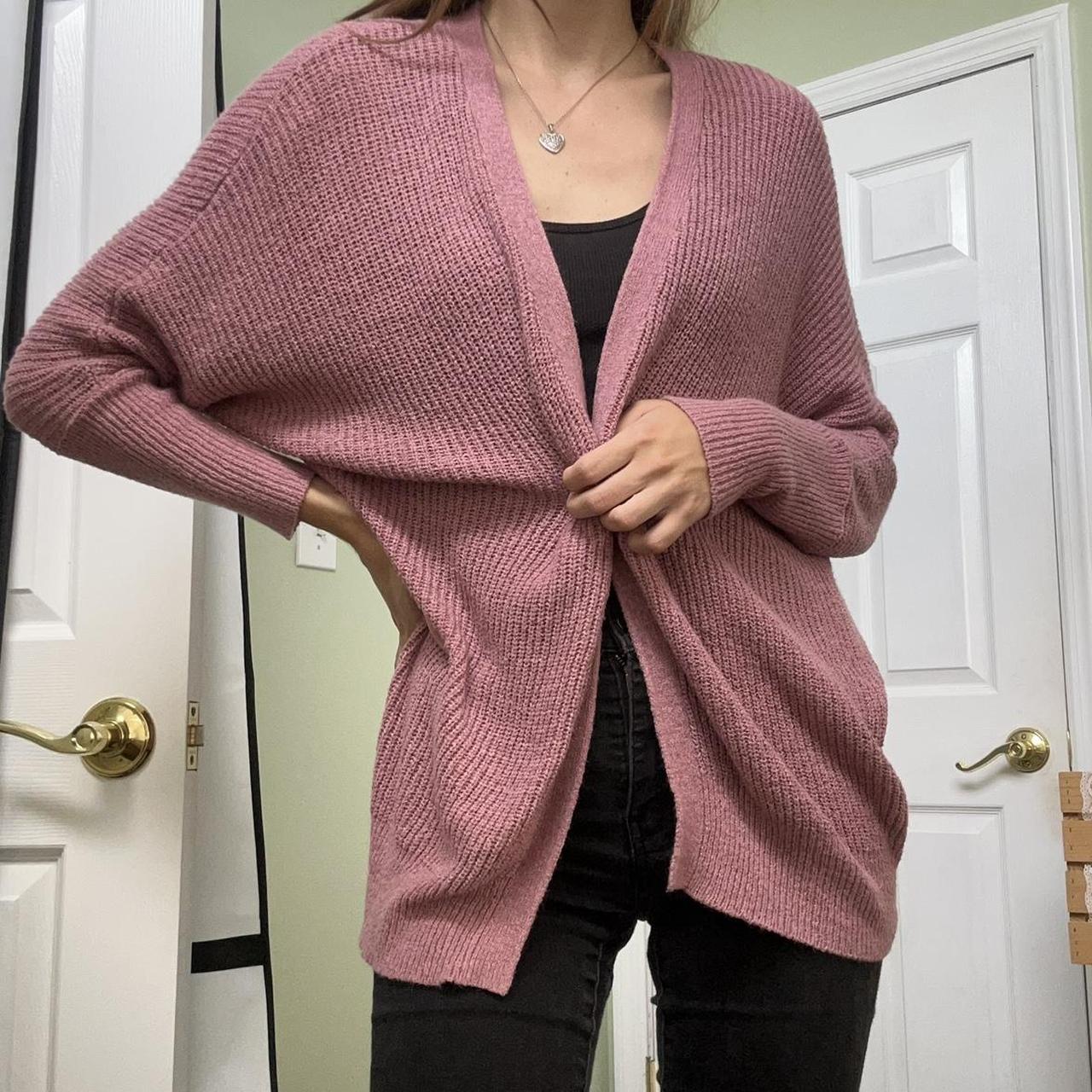 Thick pink clearance cardigan