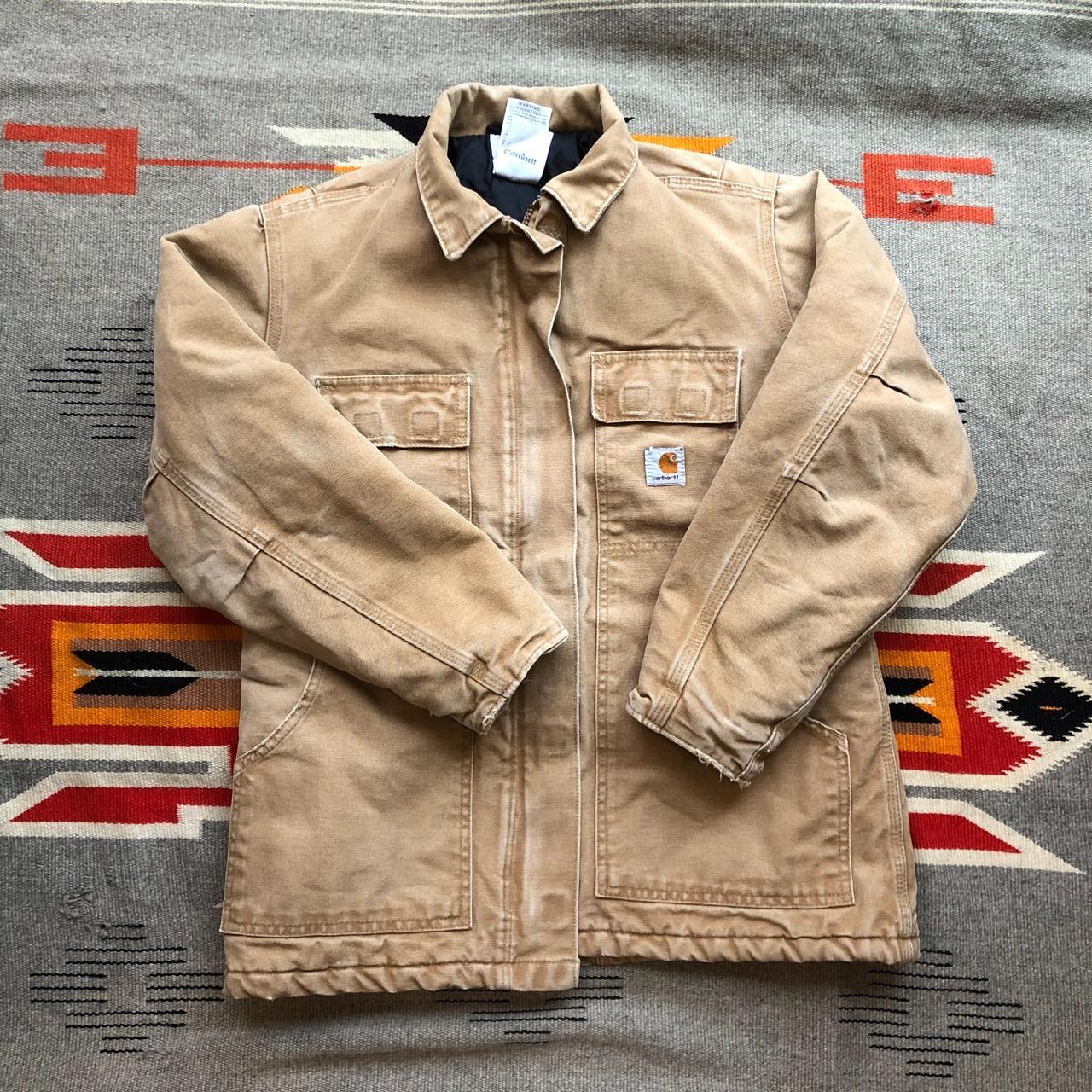 Vintage Y2K (2007) Carhartt WC026 CML Camel... - Depop