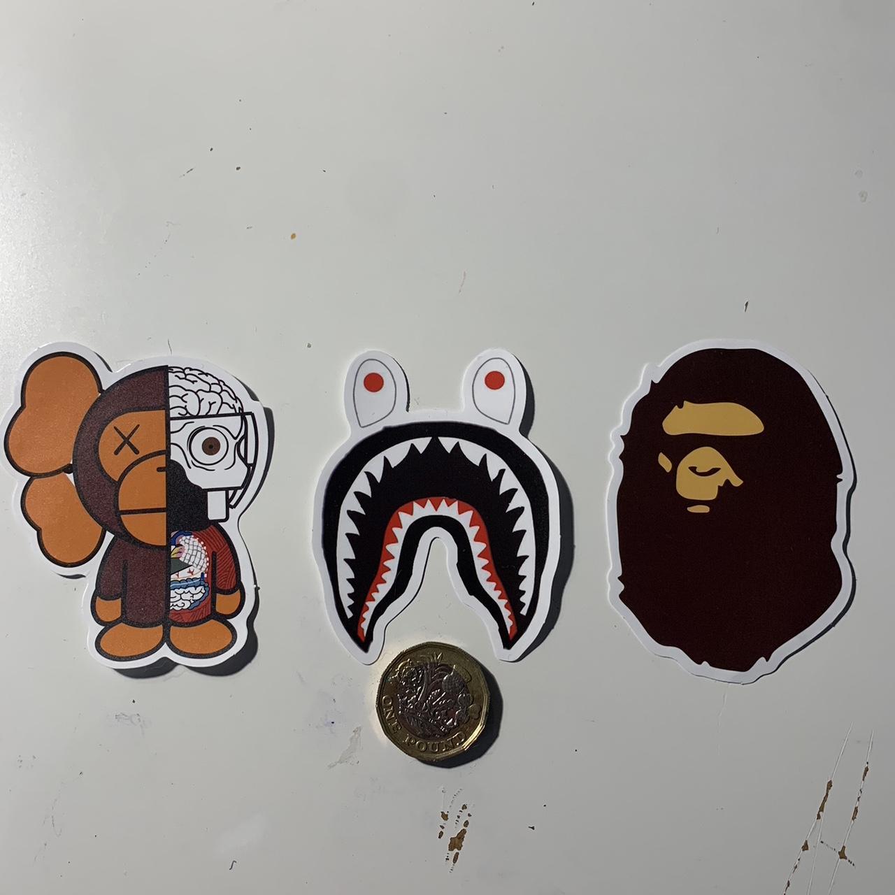  BAPE stickers DM for negotiations DM before... Depop