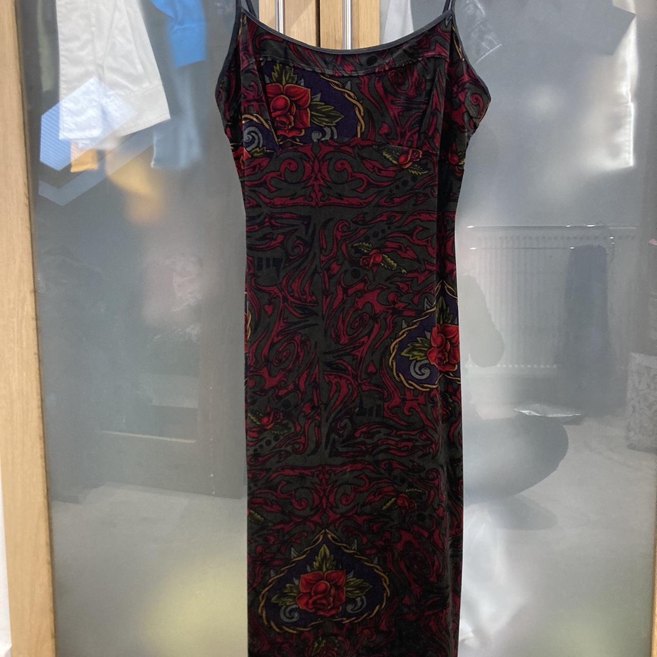 Betsey Johnson Vintage (90s) Velvet Slip Dress From... - Depop