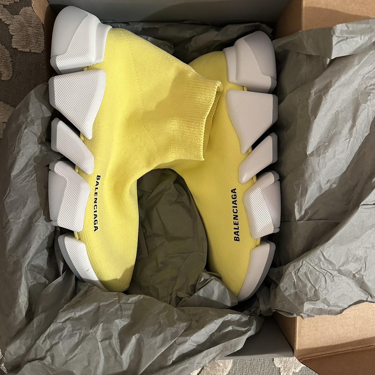 balenciaga speed knit yellow