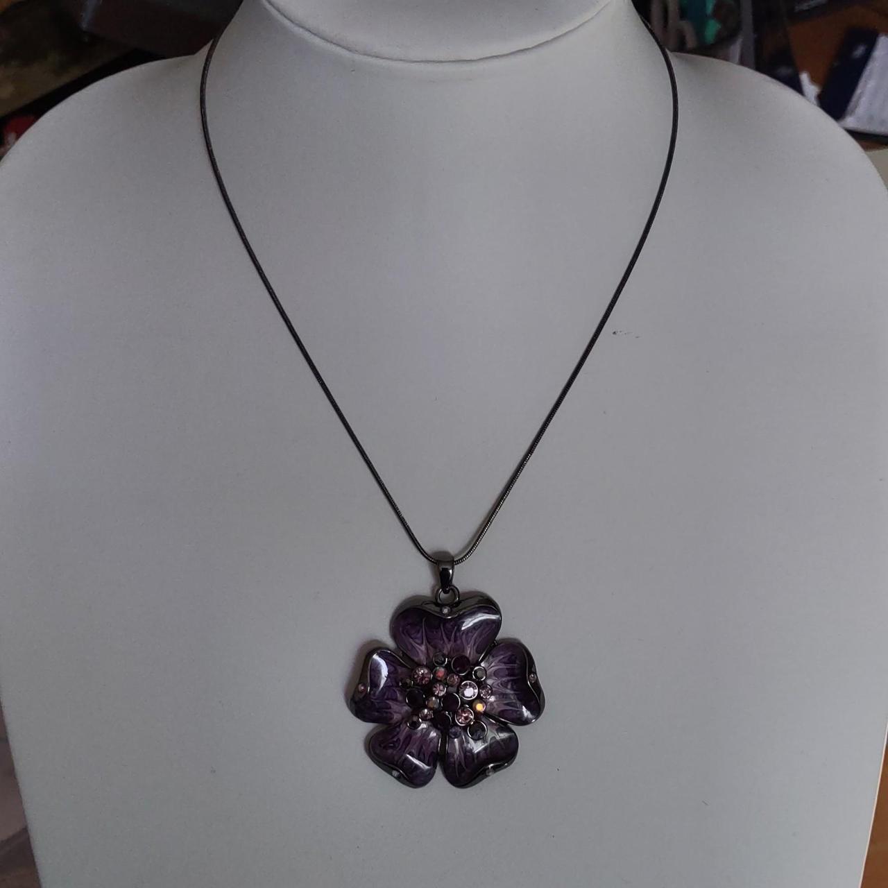 Women's Silver and Purple Jewellery (2)