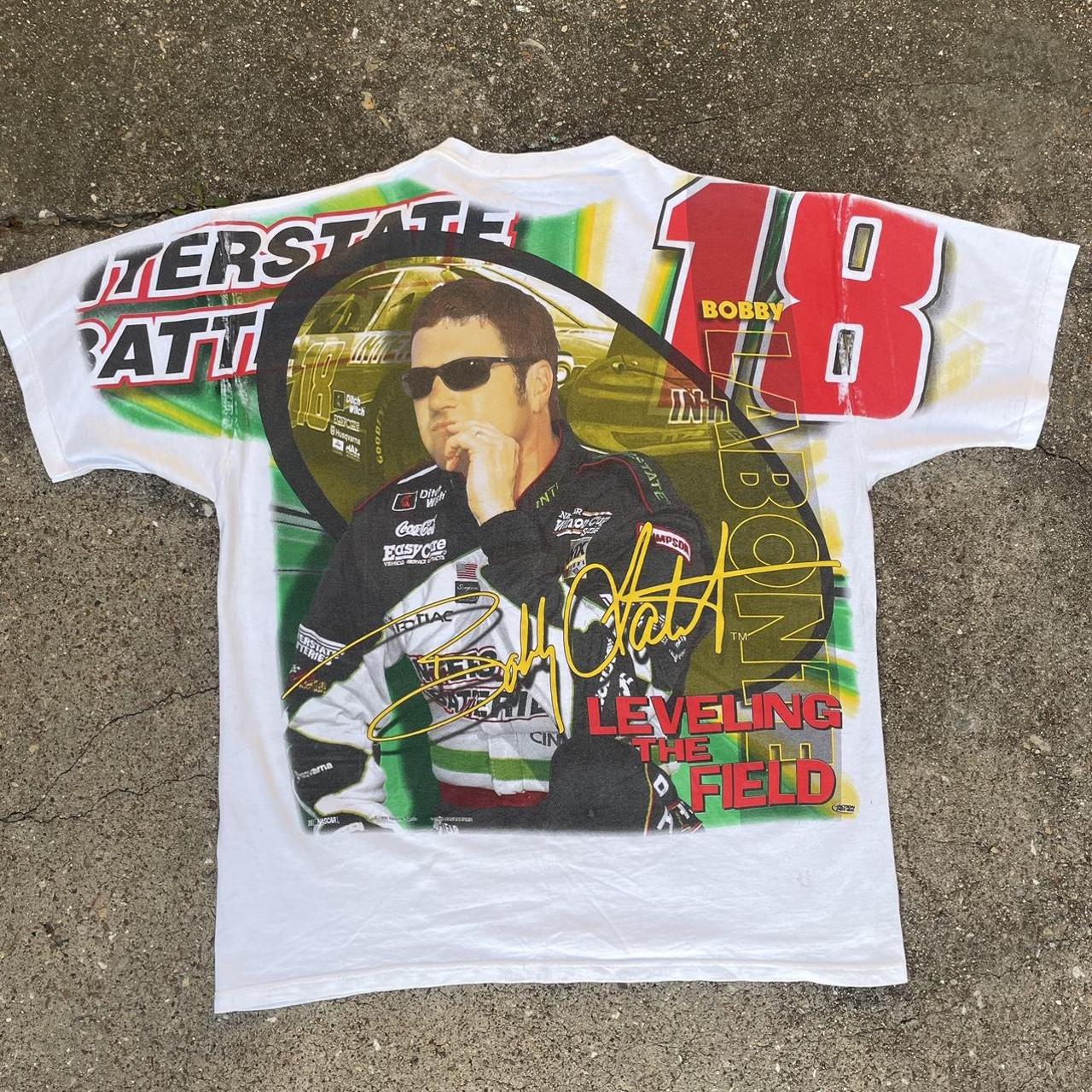 Vintage Bobby Labonte AOP nascar tee ! Great... - Depop