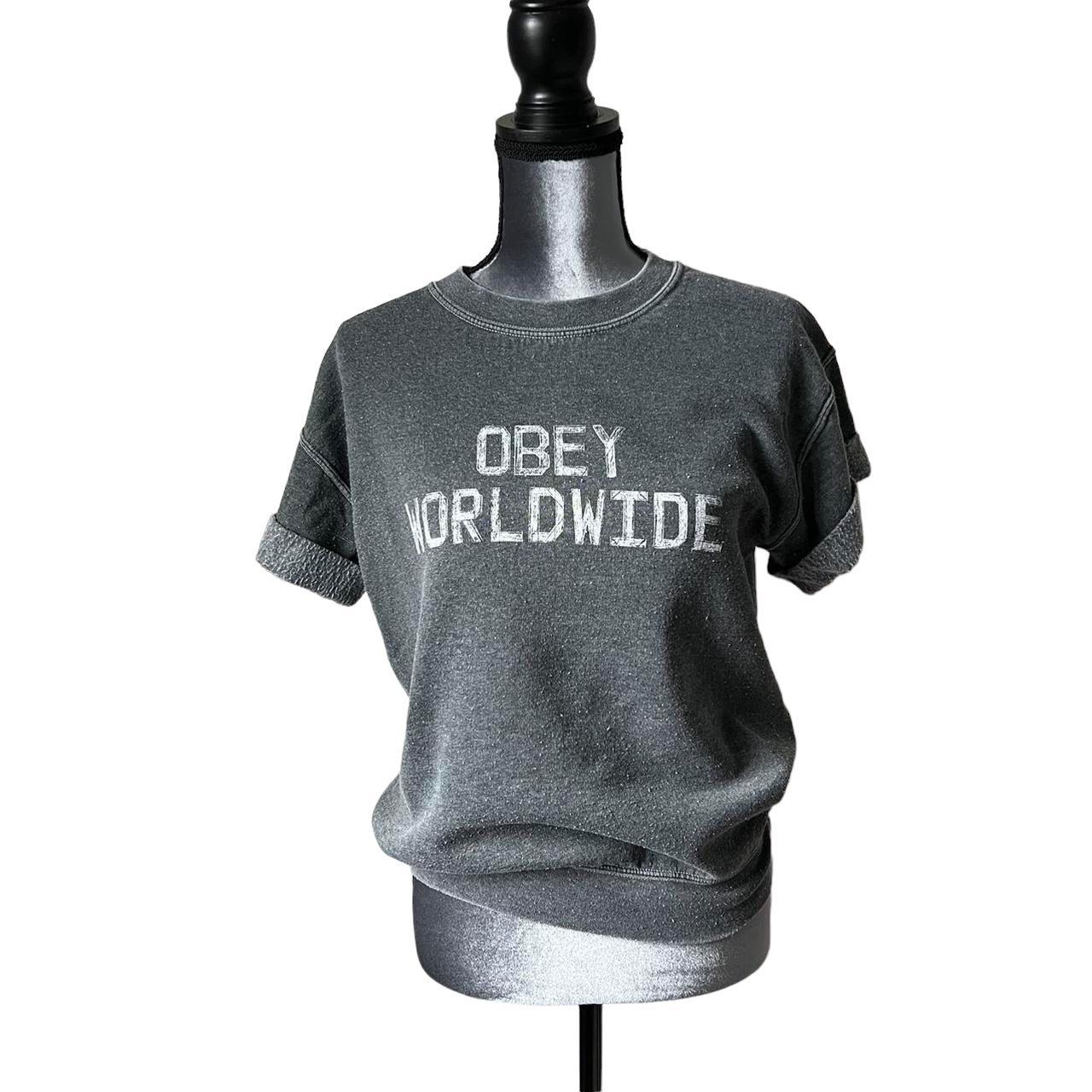 Product Image 1 - Obey shortsleeve sweatshirt with obey