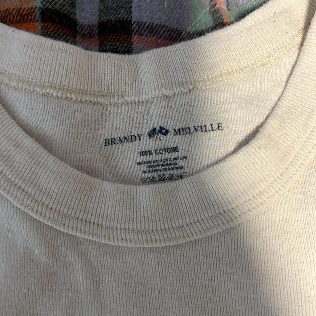 Brandy Melville Fort Worth baby tee 100 cotton worn... Depop