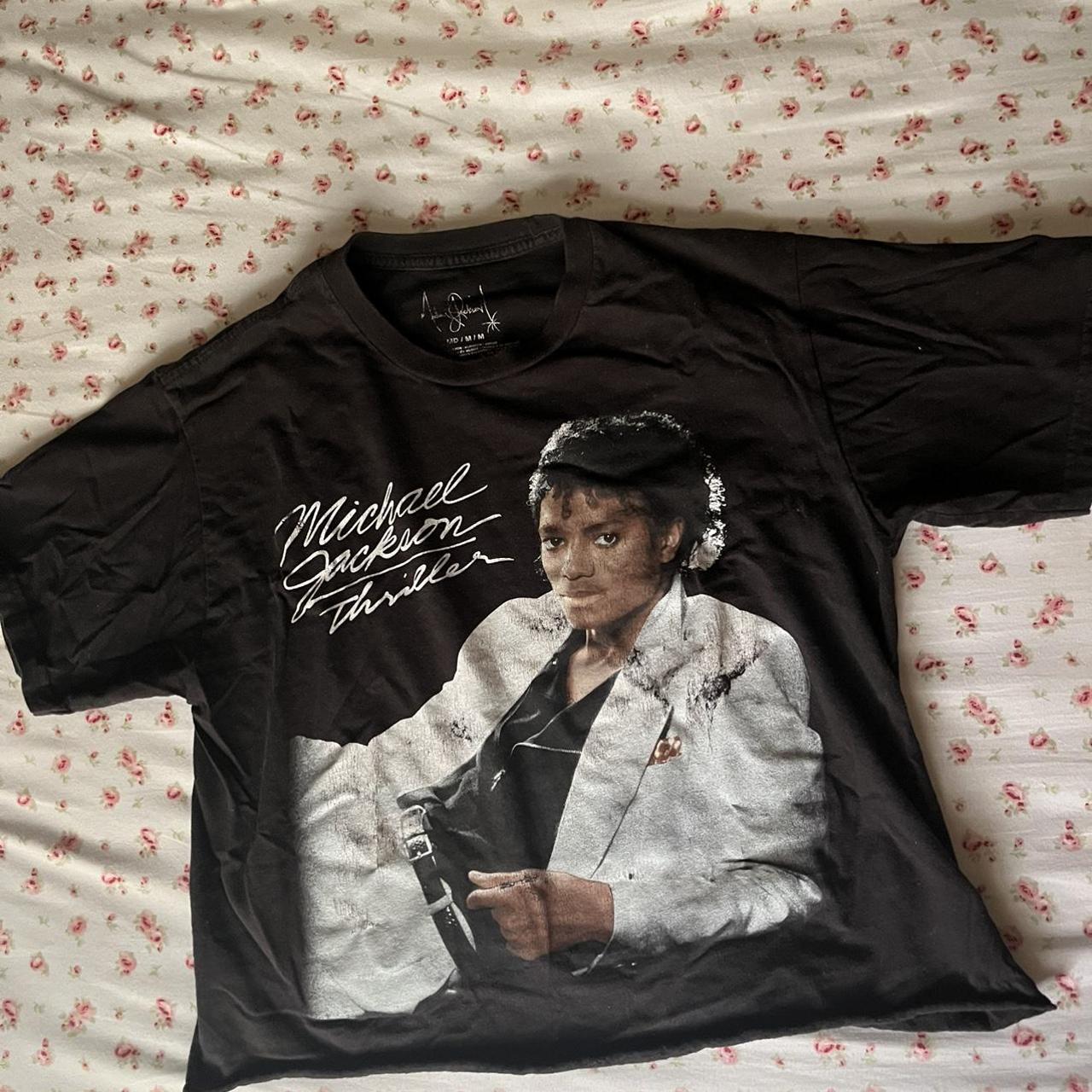 Vintage Michael Jackson Thriller t-shirt. Shirt is - Depop