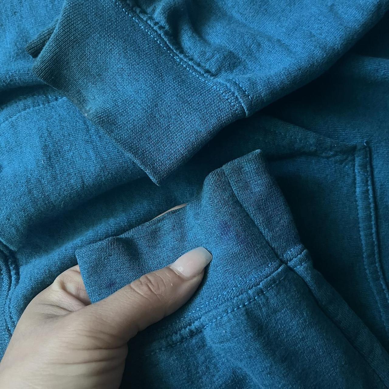 Blue Crew Canes hoodie Small imperfections at the... Depop